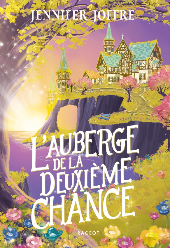 L'Auberge de la deuxième chance Couverture du roman l'Auberge de la deuxième chance, représentant une auberge aux toits vernissés sur une falaise, avec un arbre au premier plan